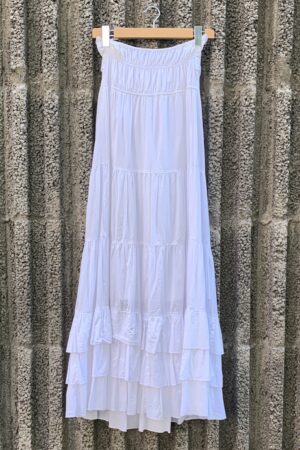 Vestido Strapless Blanco