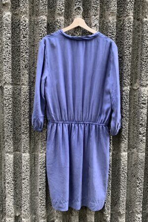Vestido Azul Mangas Largas