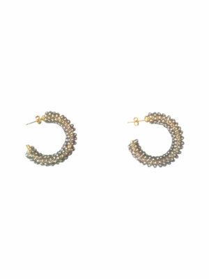 Candongas con tejido