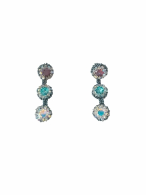 Aretes piedras de colores